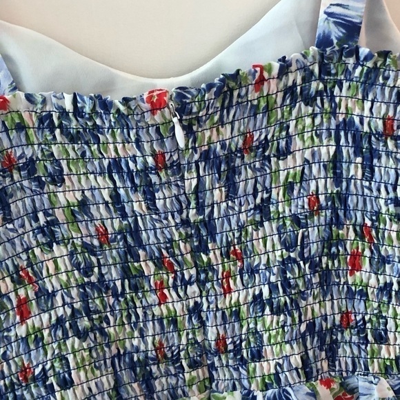 Joie Silk Latelle Porcelain Smocked Dress Size XS - Picture 11 of 16